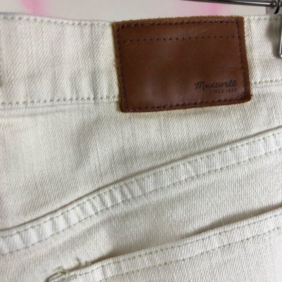 Madewell Straight Distressed Worn Boyfriend Ripped Denim Jeans - Picture 5 of 8